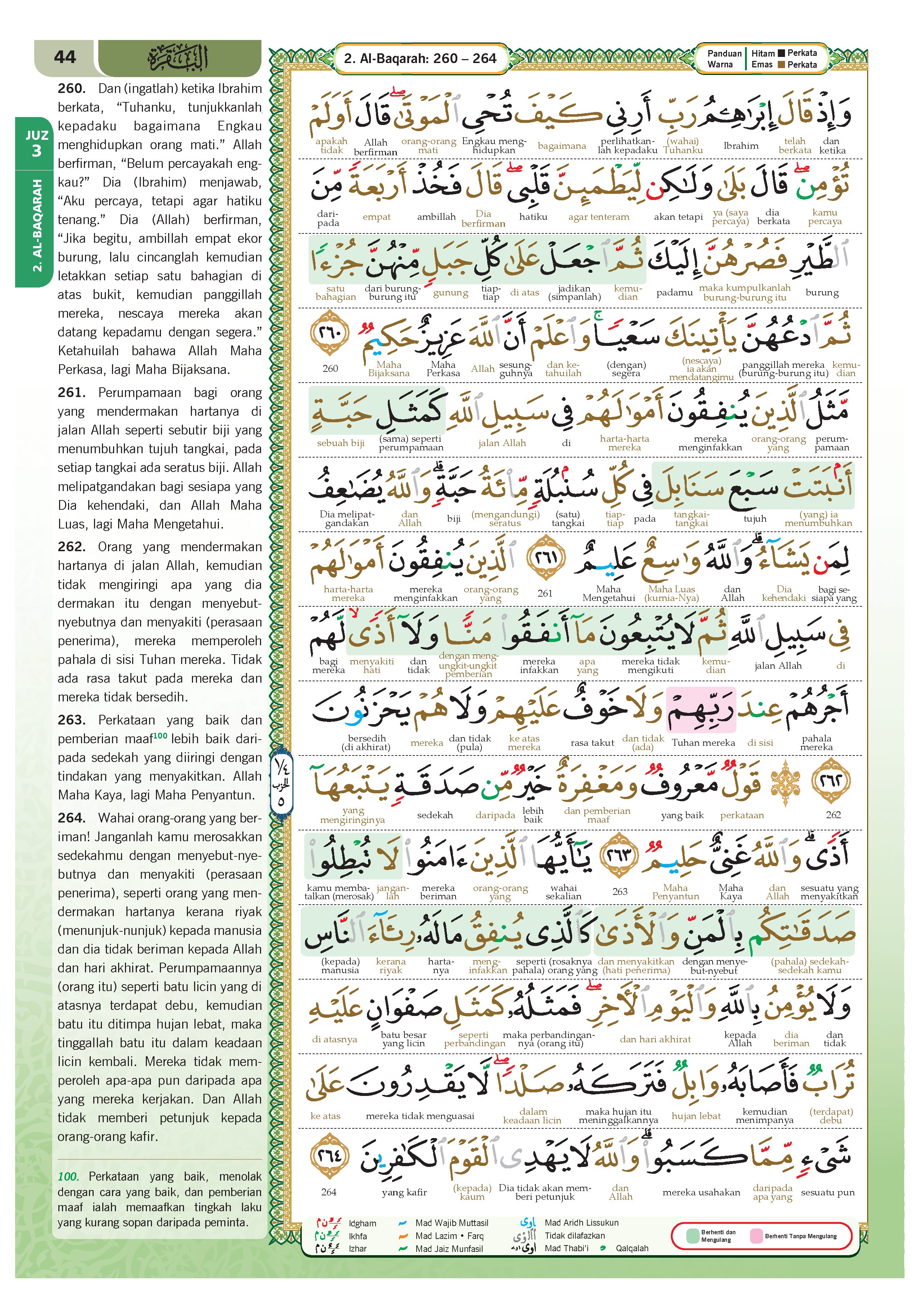 Al-Quran Terjemahan Perkata Ar-Riyadh Perjuzuk
